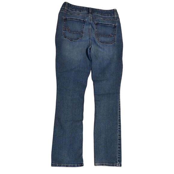 Maurices Jeans Size 4 Short Women Mid Rise Medium Wash Straight Stretch Denim - Picture 2 of 9